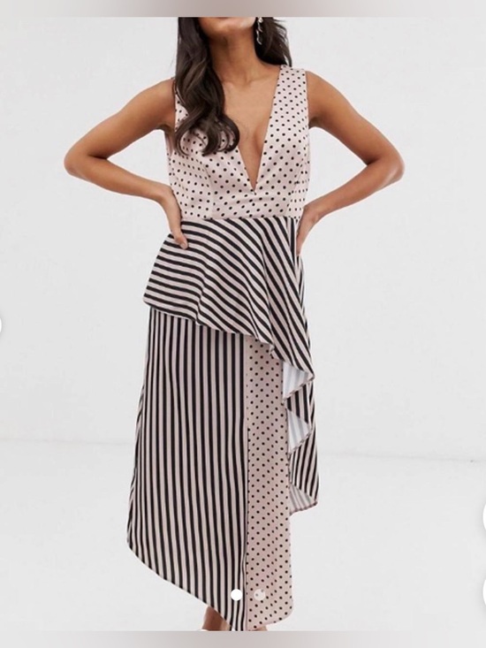 ASOS Multi Pattern Dress - Picture 2 of 8